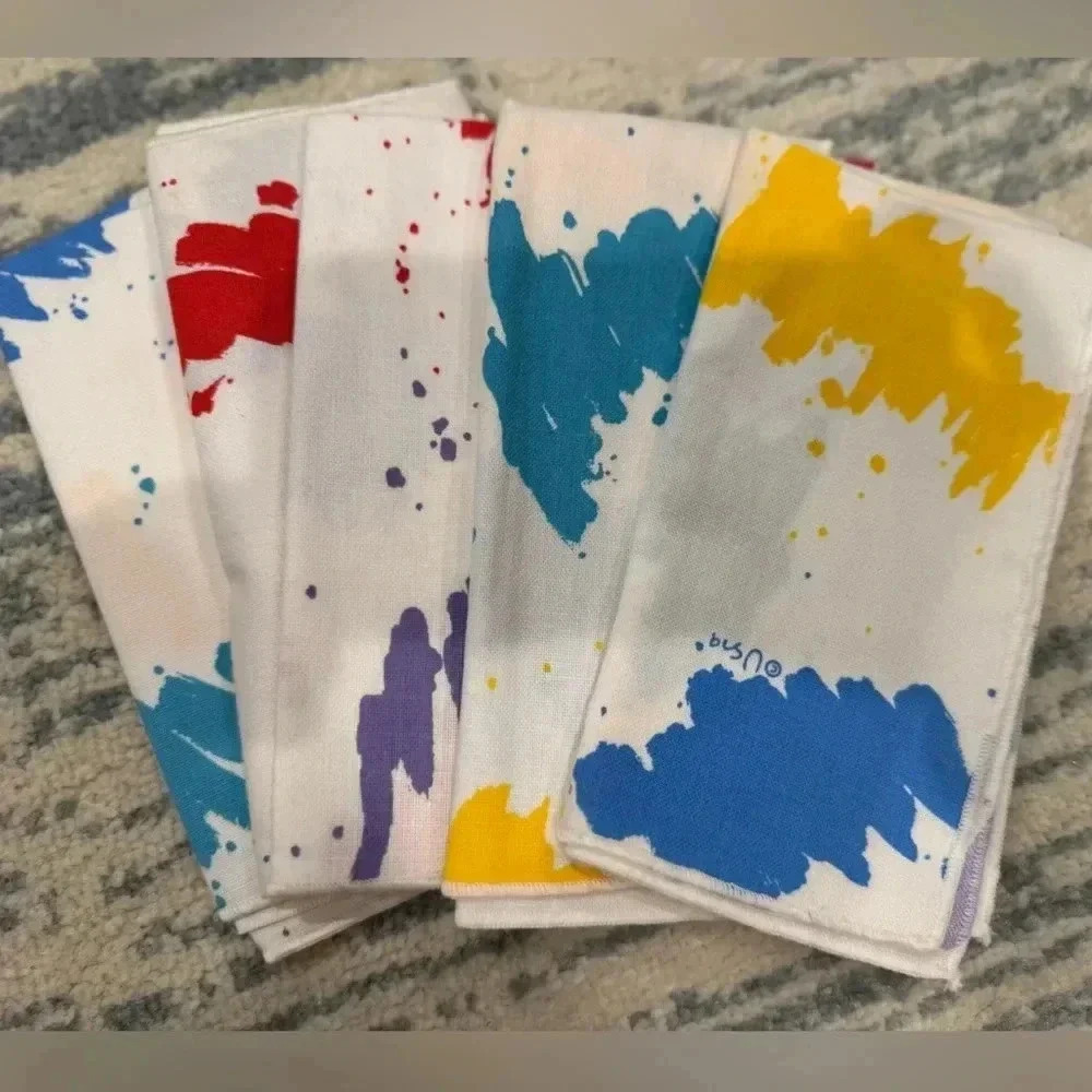 Vintage Vera Neumann Abstract Napkins - 5 - Picture 2 of 2